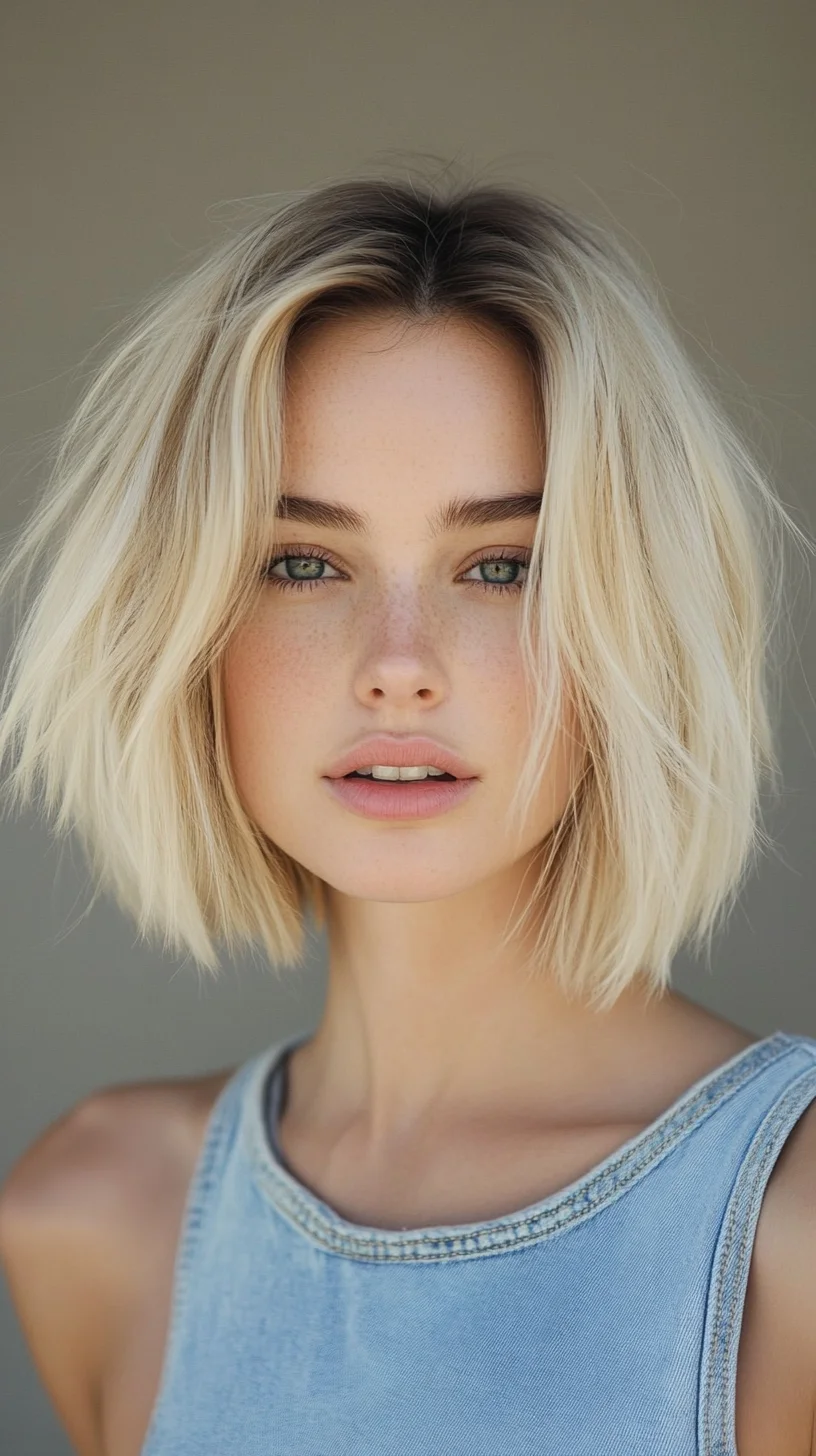 Effortless Elegance: The Chic Wavy Bob Hairstyle