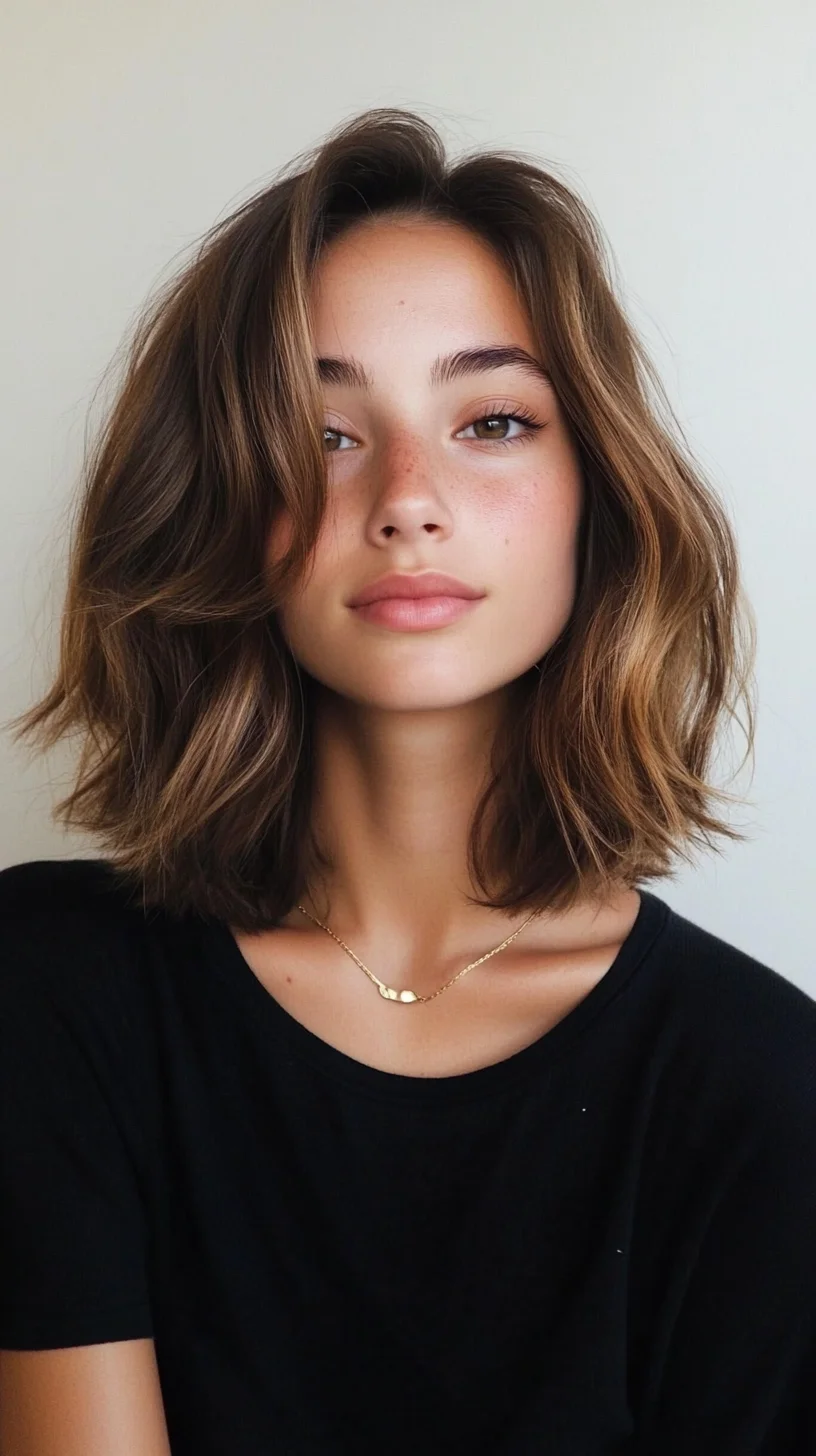 Effortless Elegance: The Flirty Wavy Lob