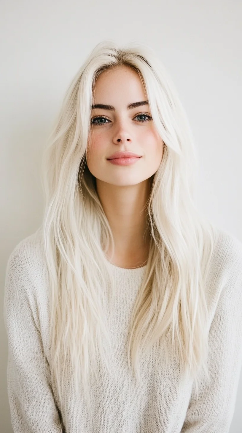 Effortless Elegance: The Long Layered Beachy Waves