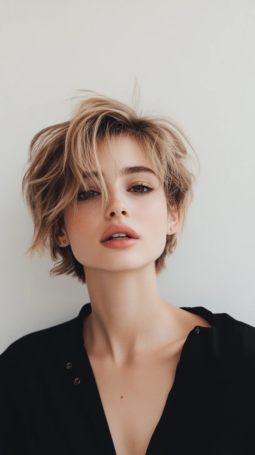 Effortless Elegance: The Textured Pixie Cut