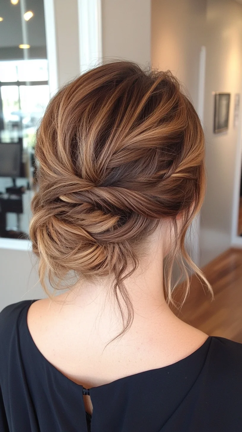 Effortless Elegance: The Twisted Low Bun