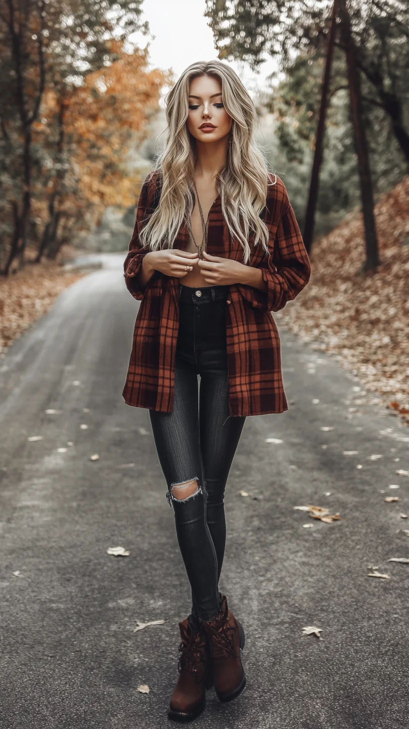 Effortless Fall Chic: Layered Textures and Rustic Flare