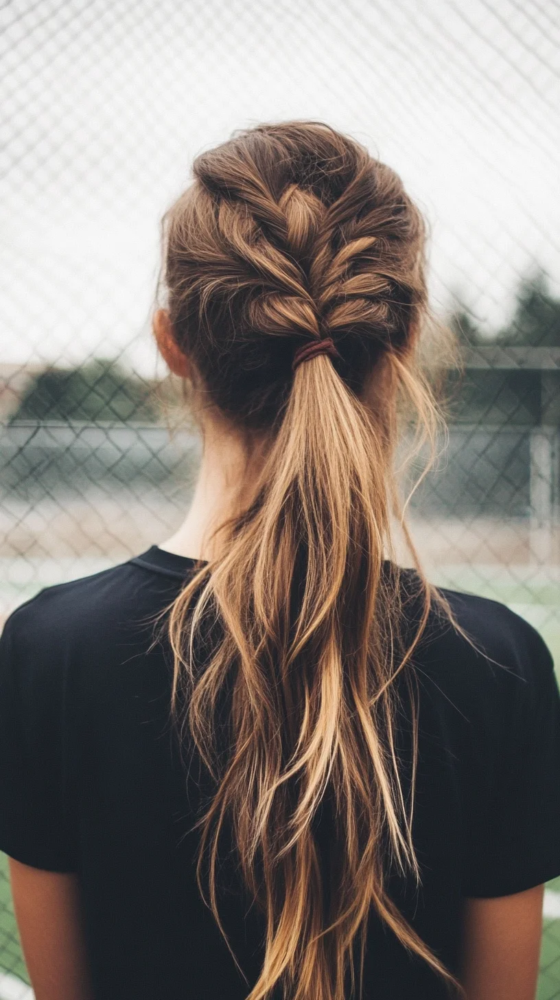 Effortless Sporty Elegance: The Perfect Braided Ponytail