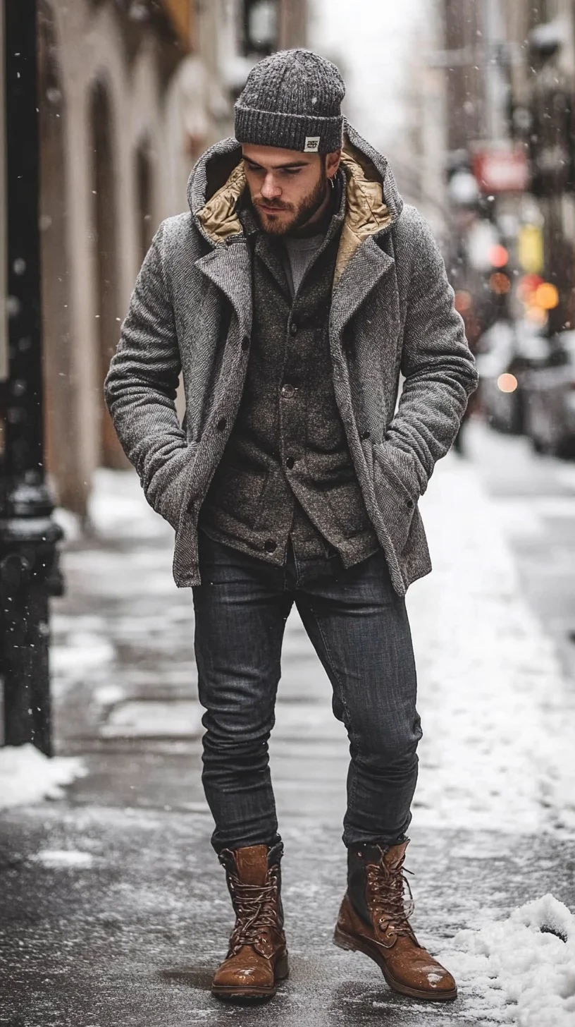 Effortless Urban Edge: Layered Winter Style for the Modern Man