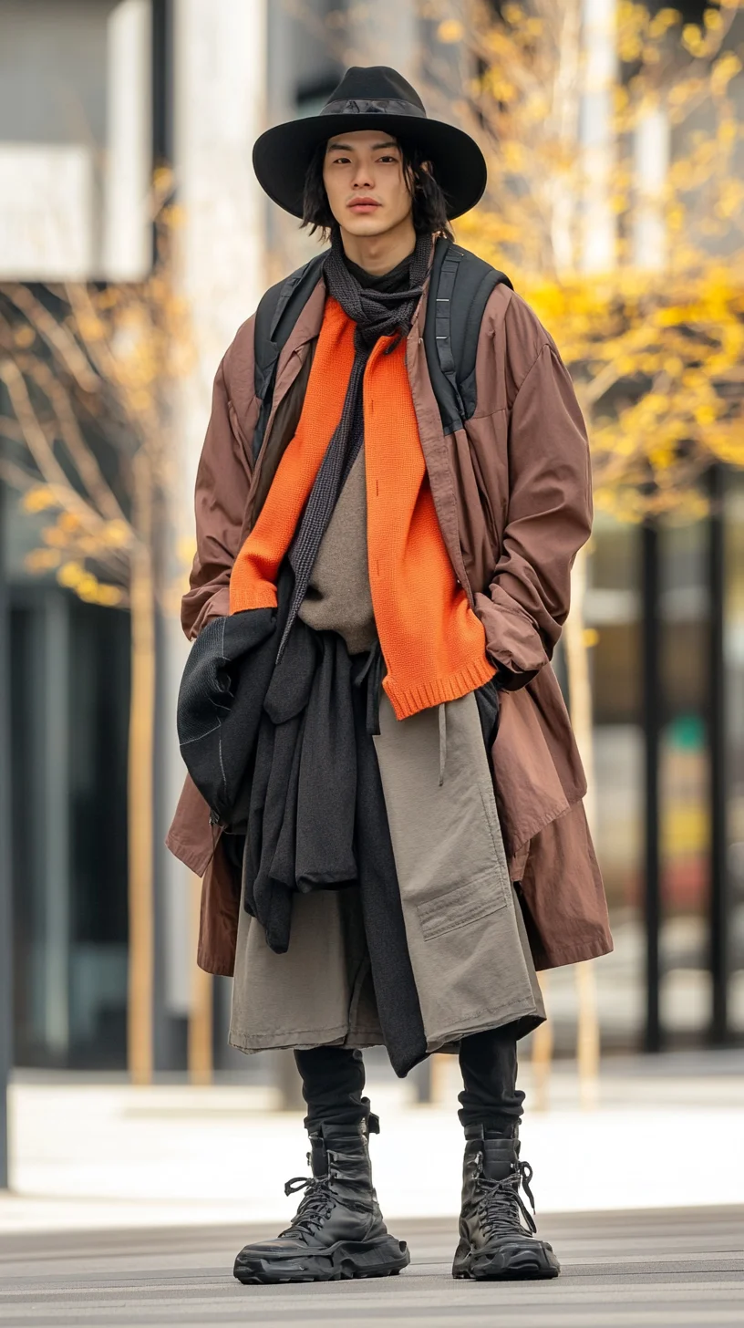 Effortless Urban Explorer: Mastering Layered Comfort in Earthy Tones