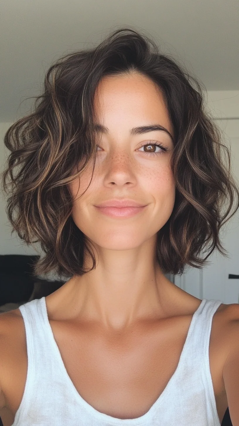 Effortless Waves: The Chic Textured Bob