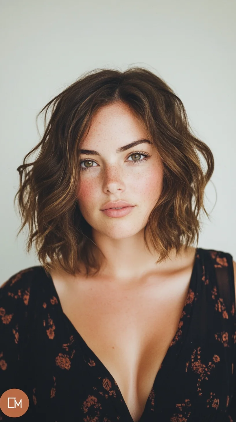 Effortless Waves: The Chic, Tousled Bob for Every Occasion