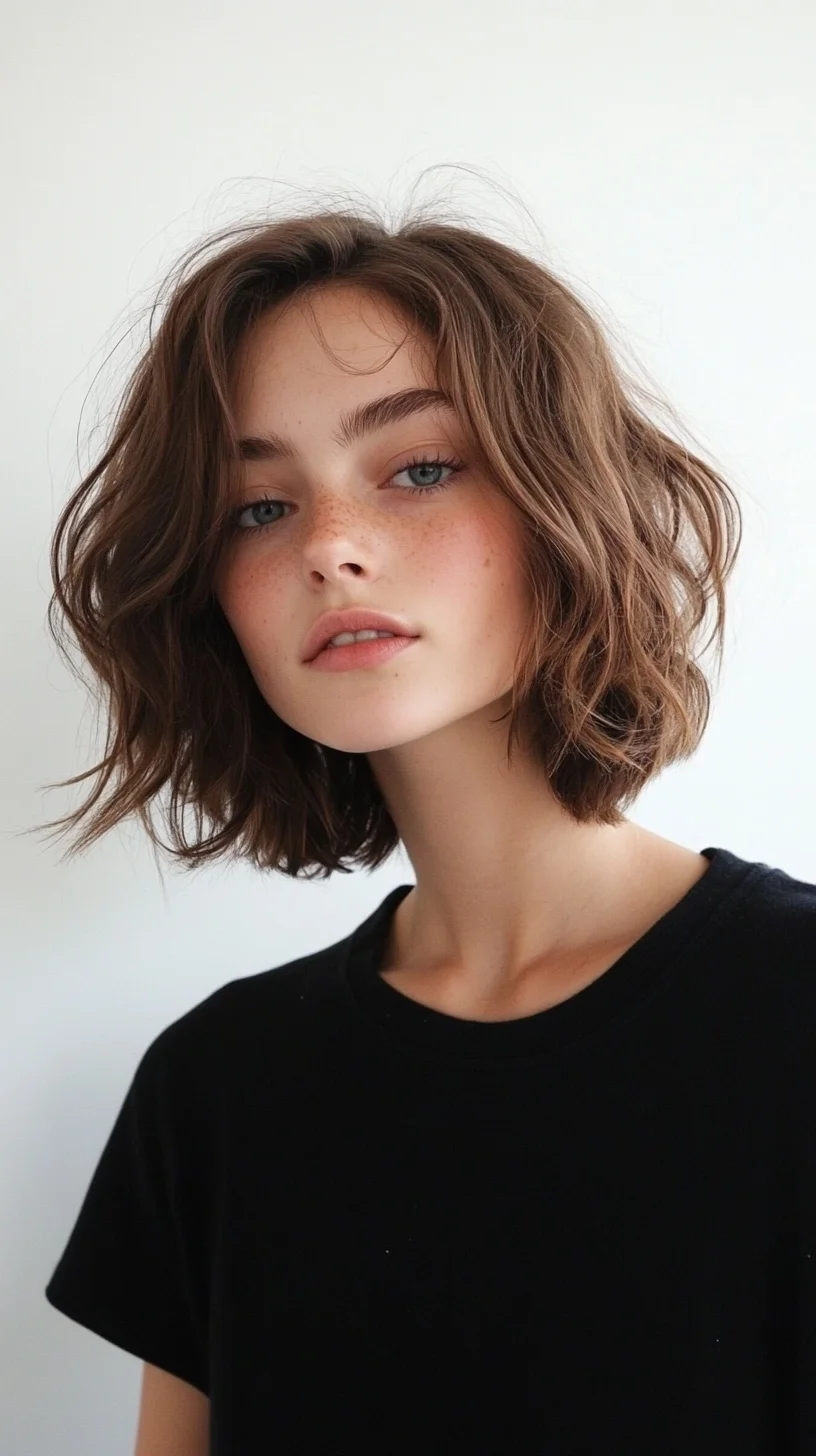 Effortless Waves: The Perfect Tousled Bob for Every Occasion