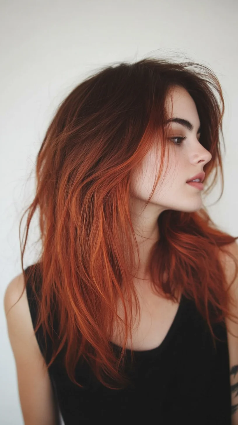 Effortless Waves with a Fiery Flair: The Perfect Blend of Texture and Color