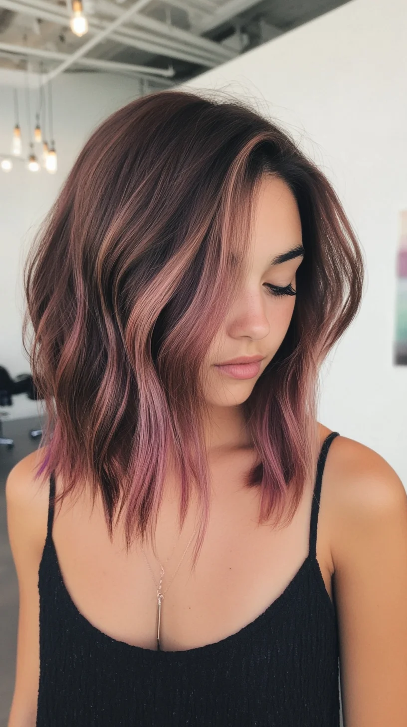 Effortless Waves with a Touch of Rose Gold