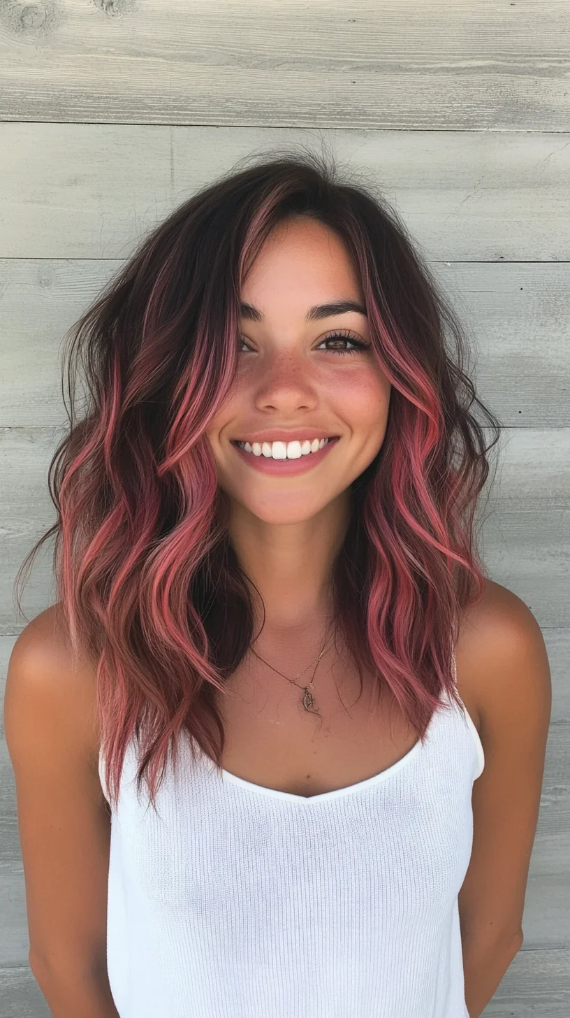 Effortless Waves with Bold Color: A Flawless Summer Look