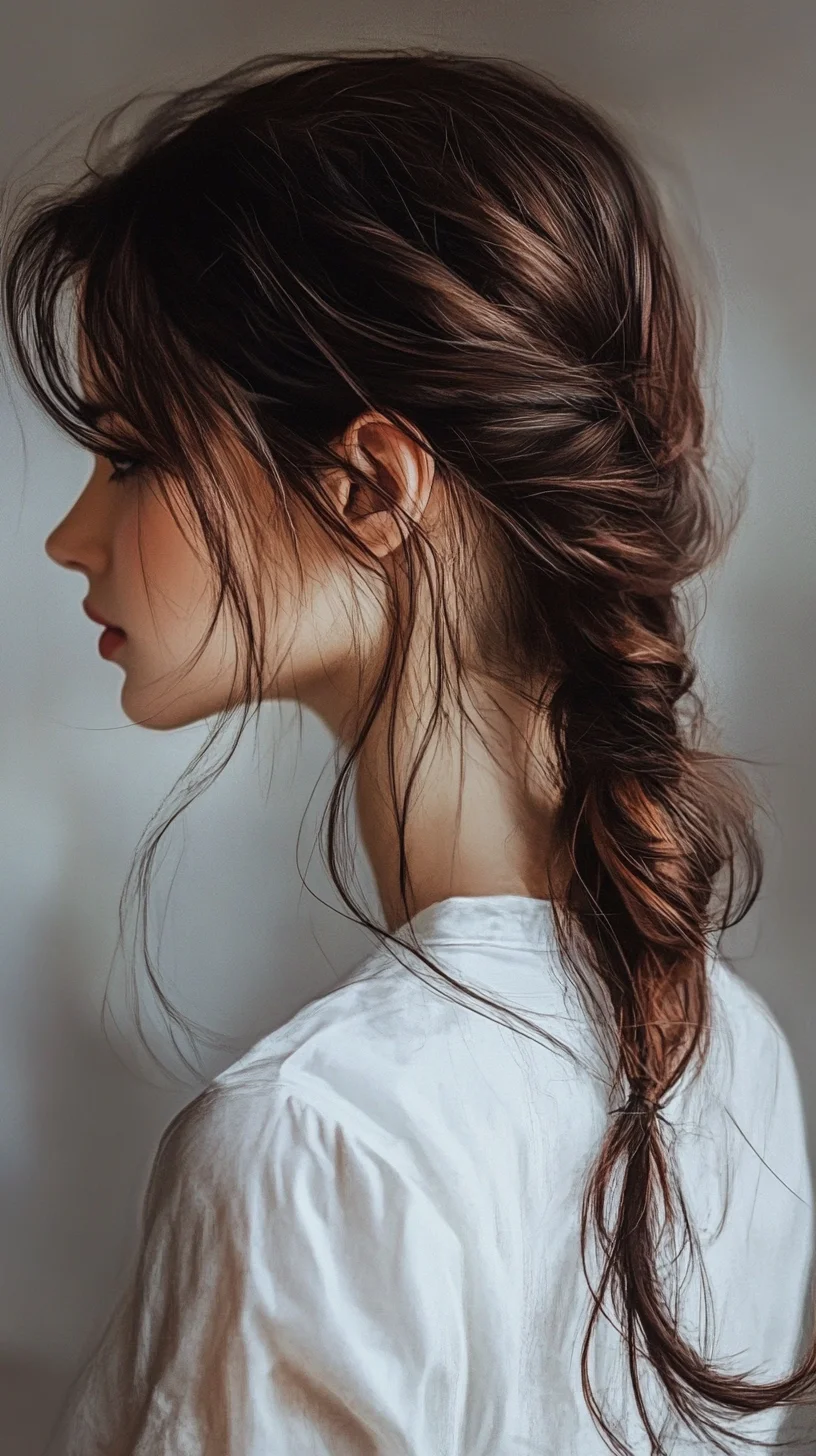 Effortlessly Beautiful Braided Ponytail: A Charming Twist for Any Occasion