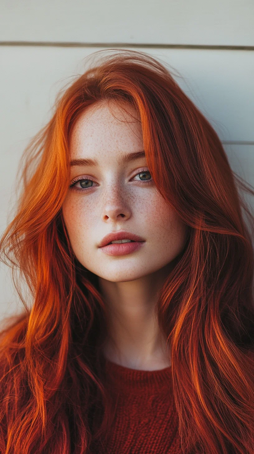 Effortlessly Beautiful: Embrace Vibrant Red Waves for a Luminous Look