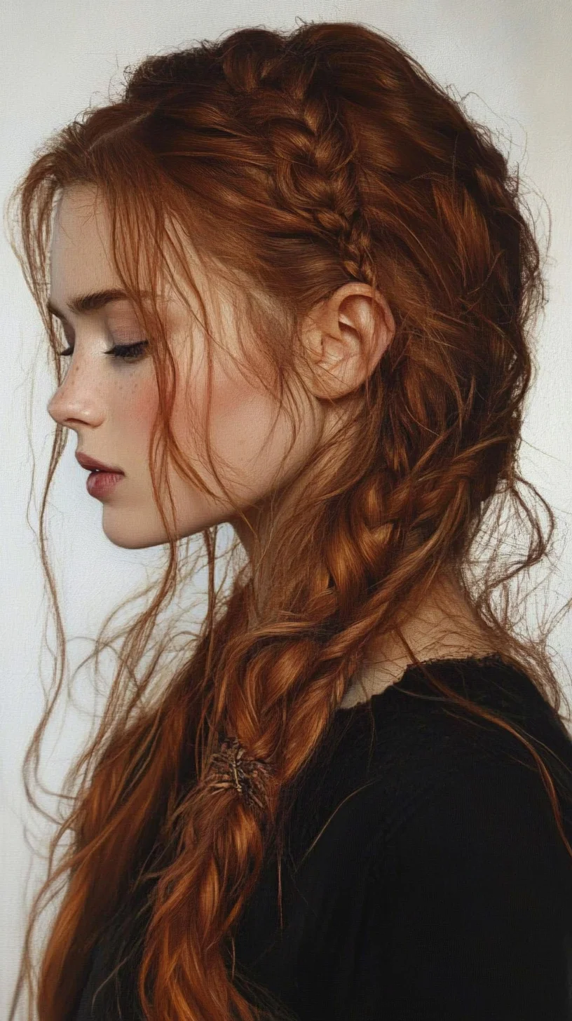 Effortlessly Bohemian: The Rustic Dual Braid Affair