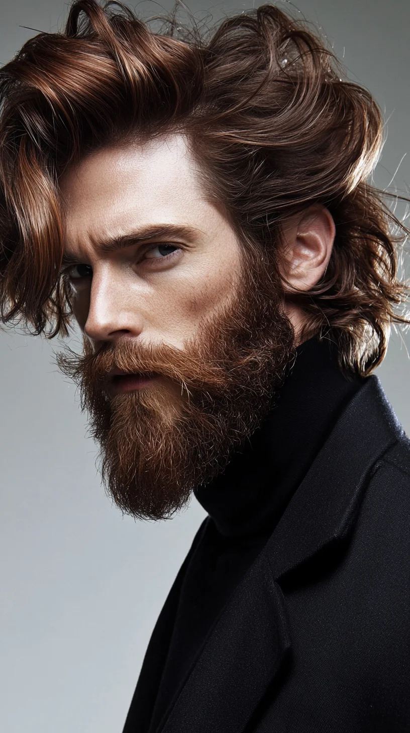 Effortlessly Bold: The Textured, Wavy Hairstyle for the Modern Gentleman