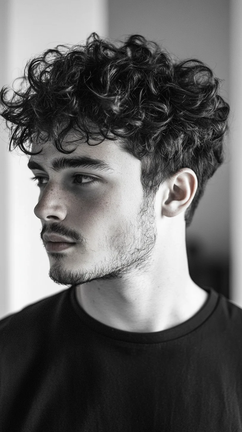 Effortlessly Charming: The Modern Curly Top with Defined Texture