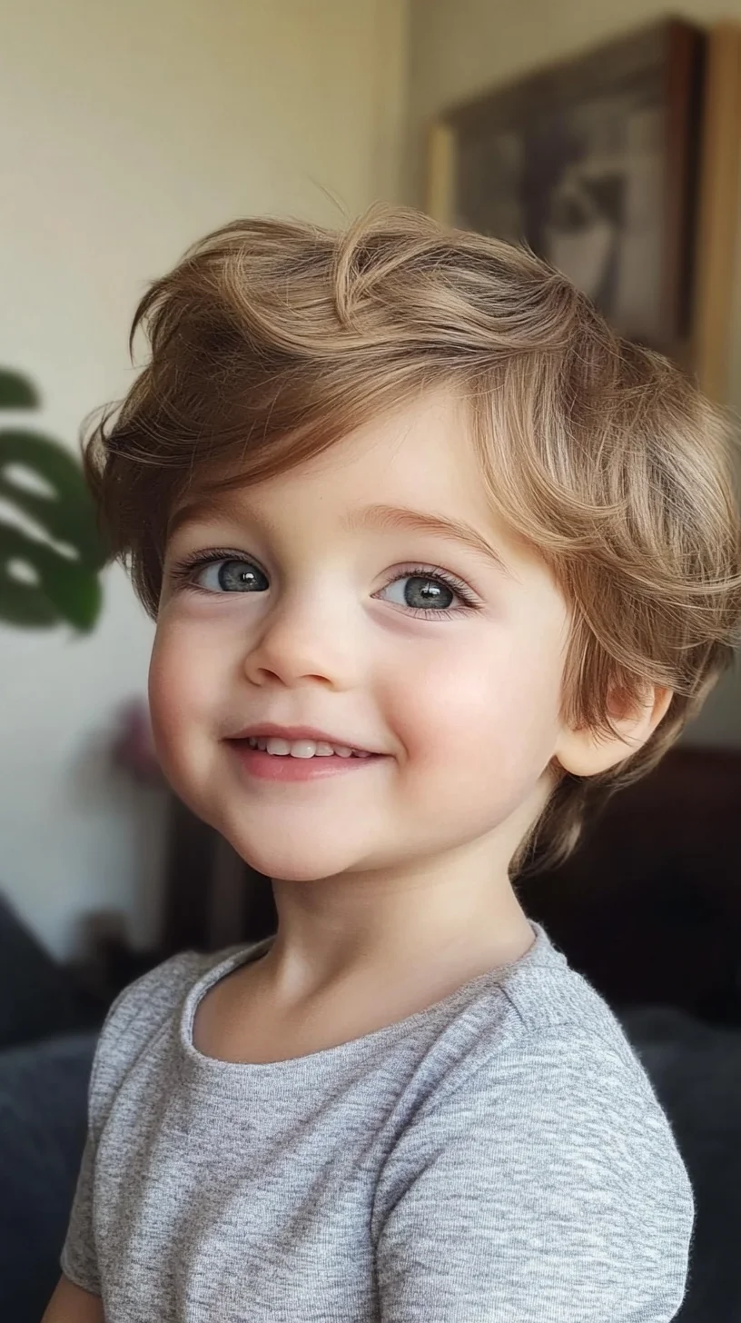 Effortlessly Charming: The Playful Tousled Curls for Kids