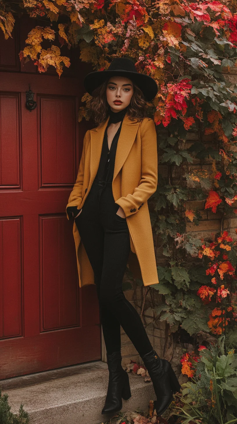 Effortlessly Chic Autumn Vibes: Embrace Bold Colors and Timeless Elegance