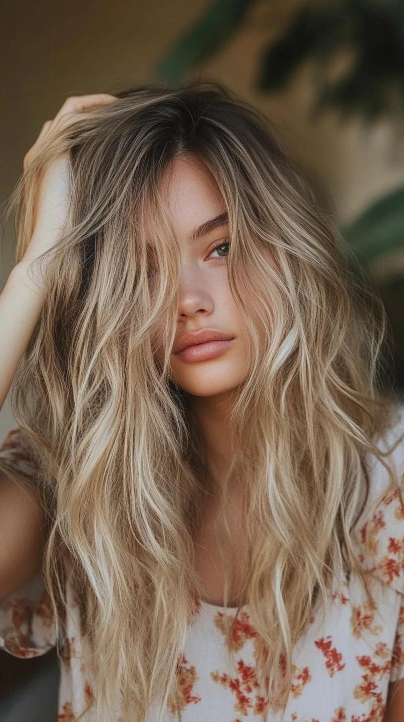 Effortlessly Chic: Beachy Waves with a Sun-Kissed Glow