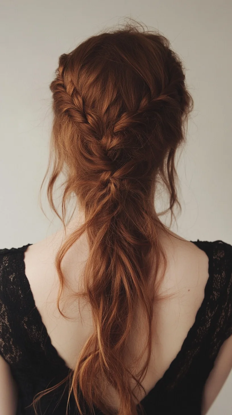 Effortlessly Chic Braided Half-Up Hairstyle