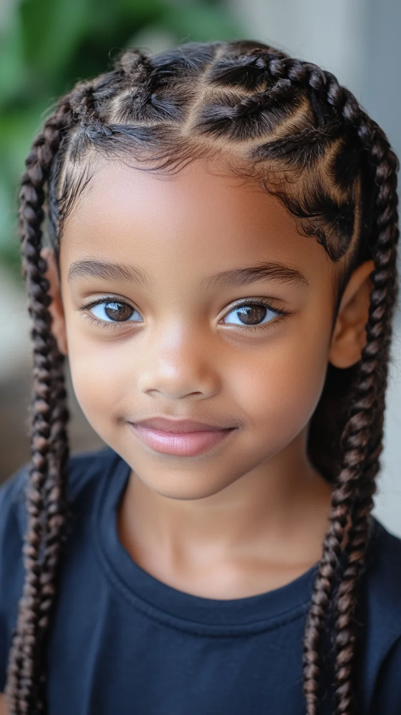 Effortlessly Chic: Cute and Intricate Braided Hairstyle for Kids