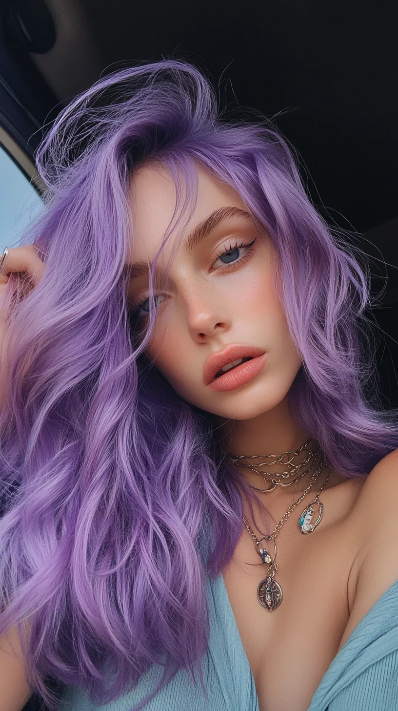 Effortlessly Chic: Embrace Luscious Lavender Waves