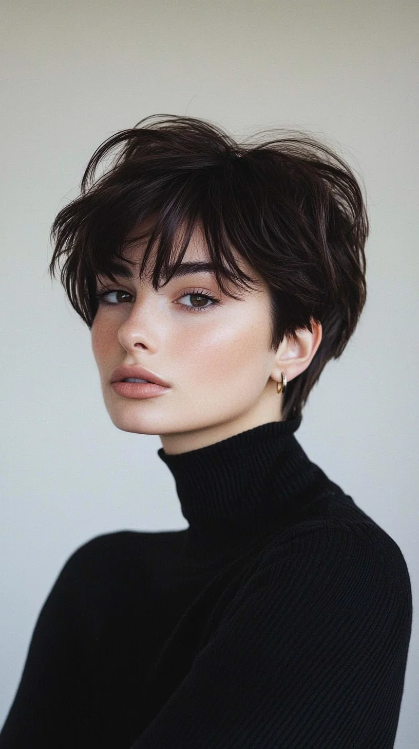 Effortlessly Chic: Embrace Texture with a Modern Shaggy Pixie Cut