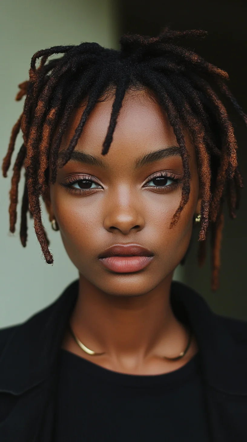 Effortlessly Chic: Embrace the Bold Charm of Two-Toned Locs