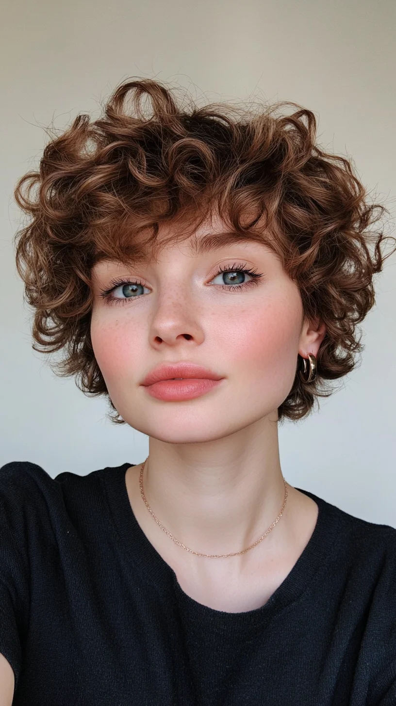 Effortlessly Chic: Embrace the Bouncy Curly Bob for Ultimate Style