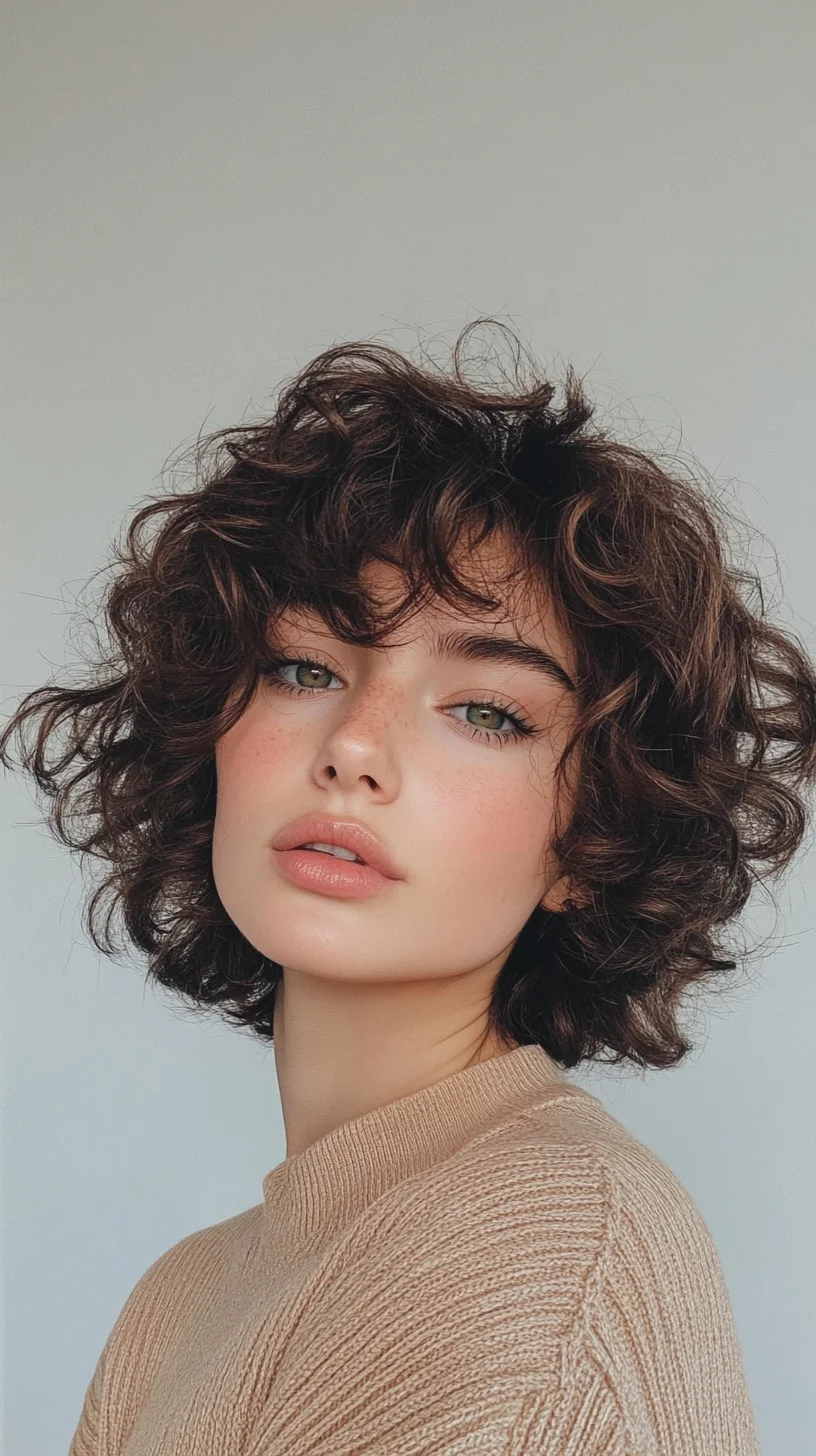 Effortlessly Chic: Embrace the Playful Charm of Soft, Tousled Curls