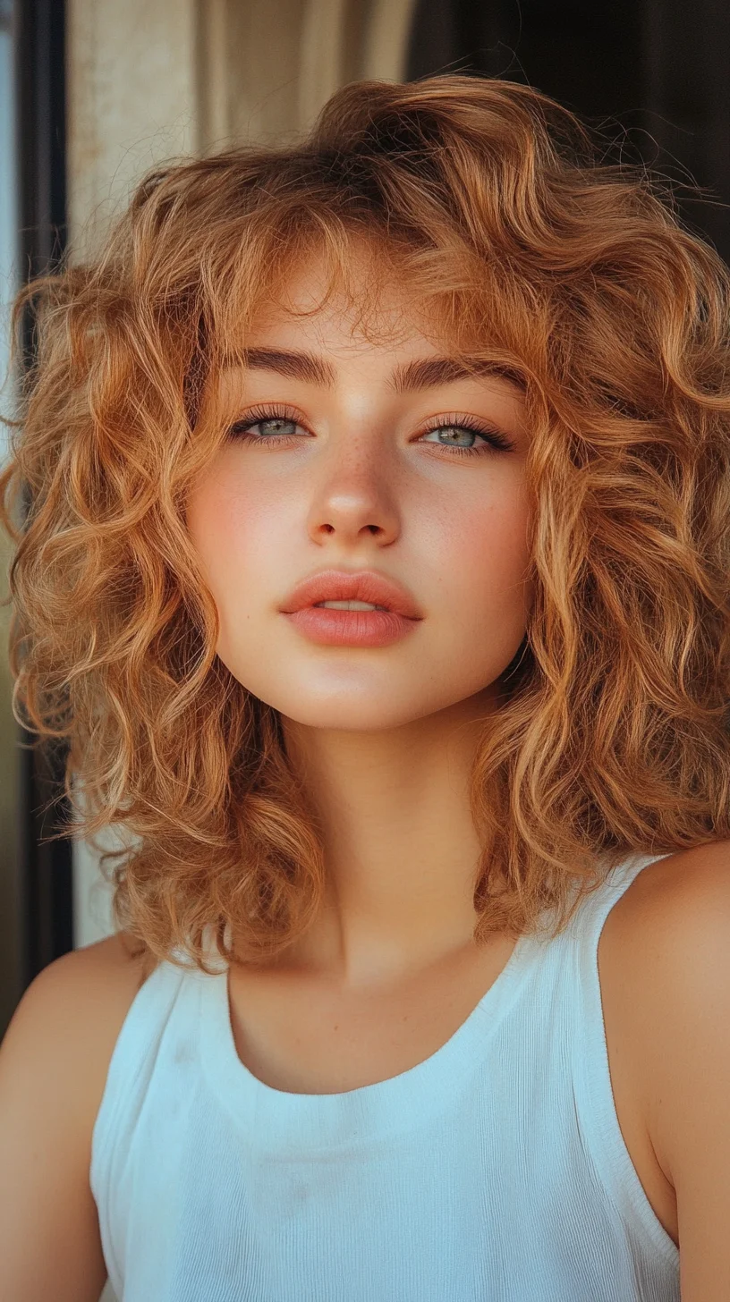 Effortlessly Chic: Embrace the Playful Volume of Curly Textured Locks