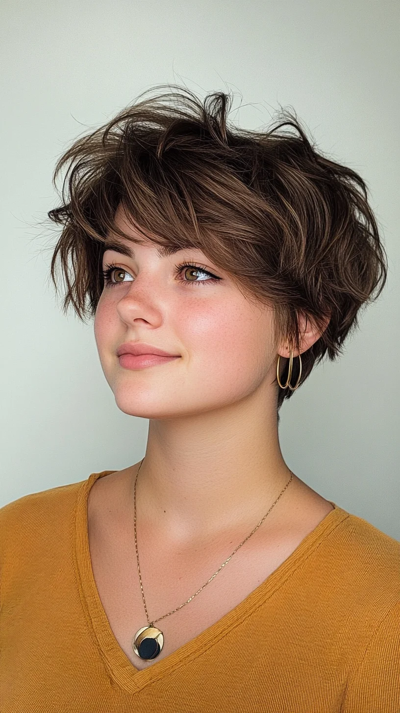 Effortlessly Chic: Embrace the Playful Volume of Tousled Short Waves