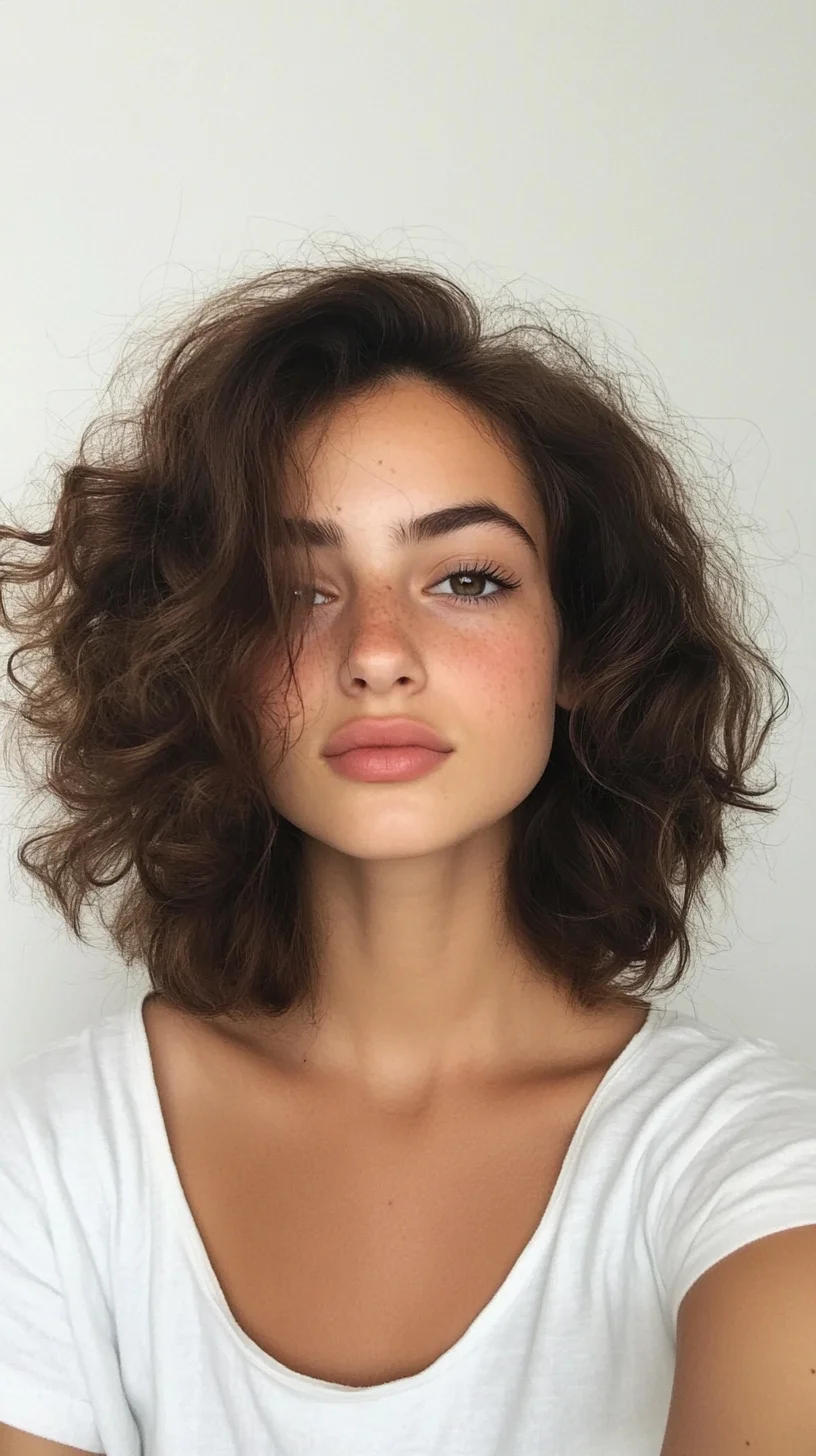 Effortlessly Chic: Embrace the Soft, Voluminous Curly Bob