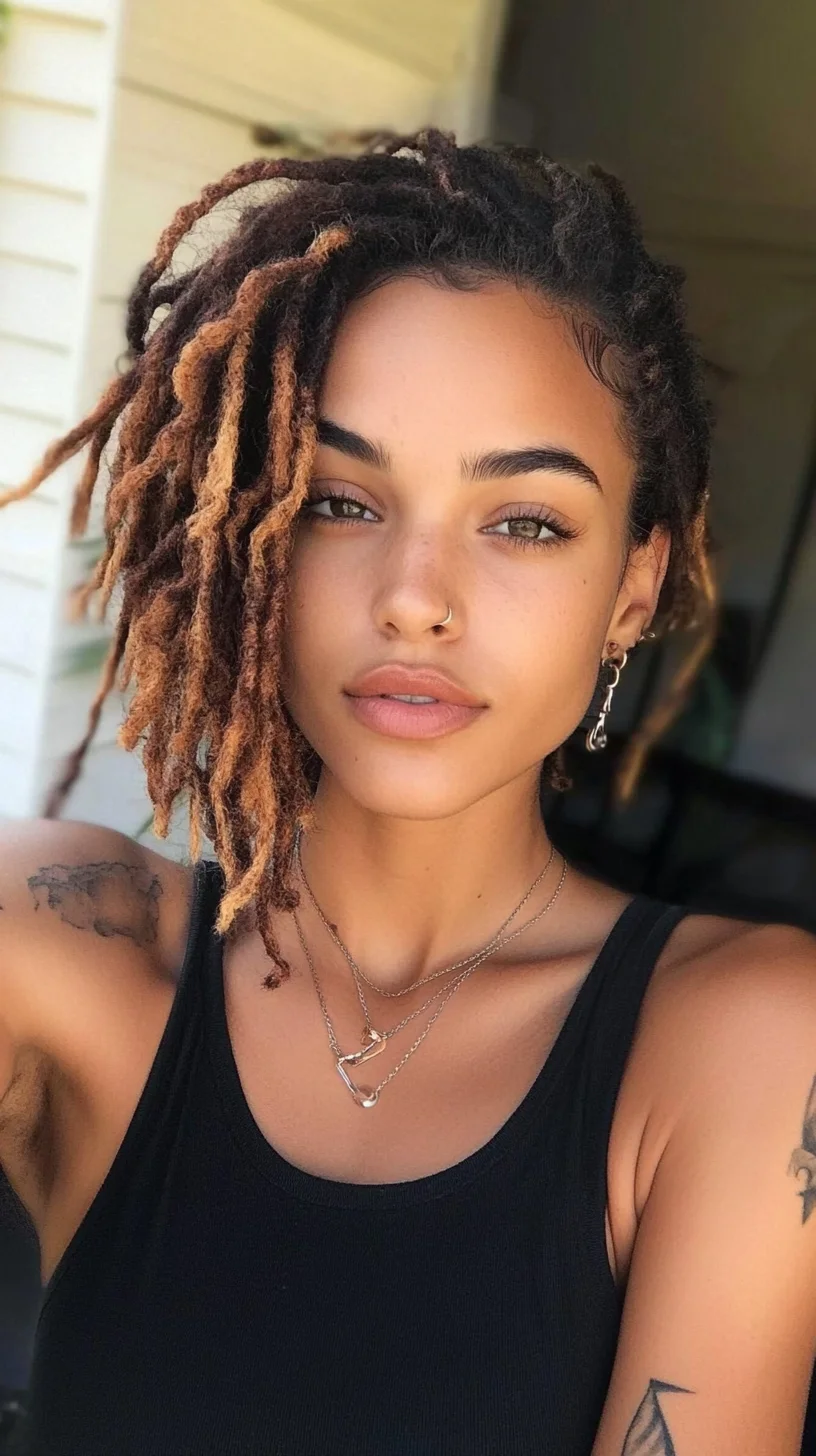 Effortlessly Chic: Embrace the Unique Appeal of Distressed Locs