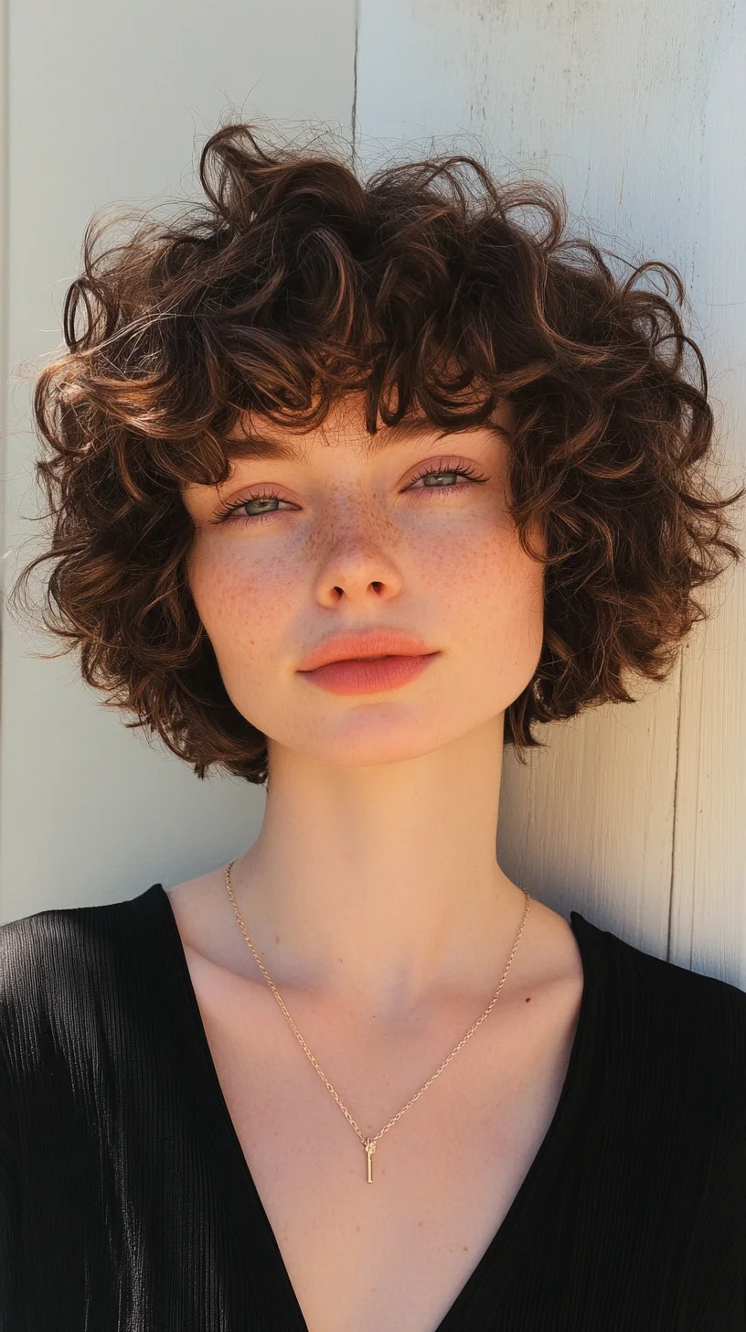 Effortlessly Chic: Embrace the Versatile Curly Bob Hairstyle