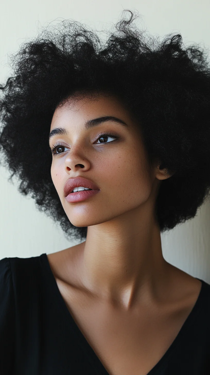 Effortlessly Chic: Embrace the Volume of Natural Afro Texture!