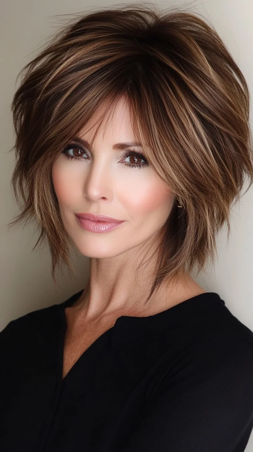 Effortlessly Chic Layered Bob: Perfect Volume and Movement for All Occasions!