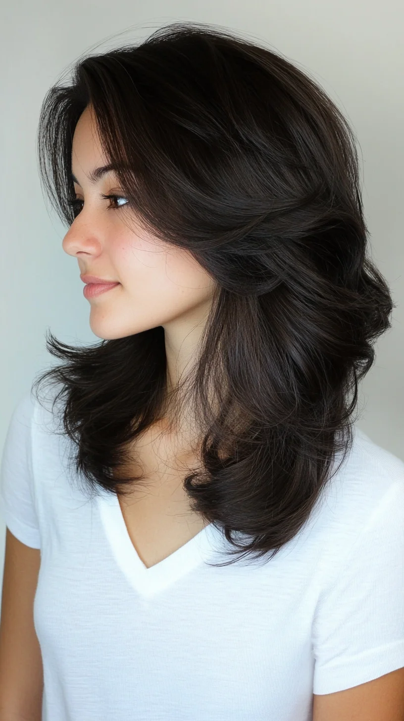 Effortlessly Chic Layered Waves for Gorgeous Movement and Volume