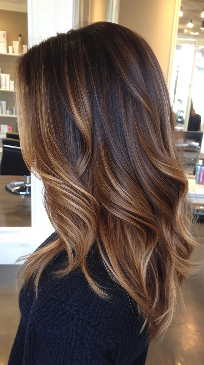 Effortlessly Chic Layered Waves with Luminous Highlights