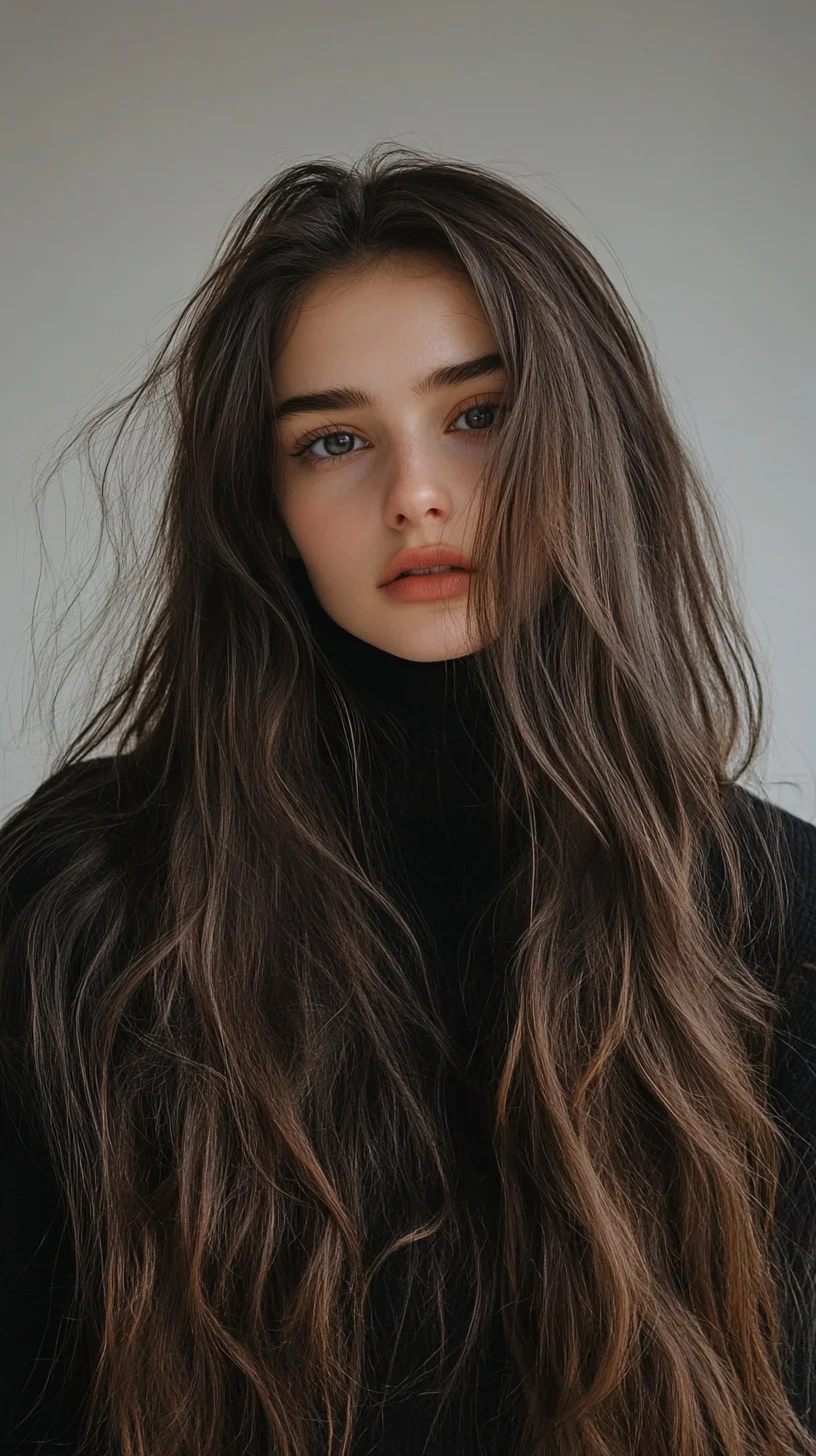 Effortlessly Chic Long Waves: The Perfect Blend of Volume and Texture