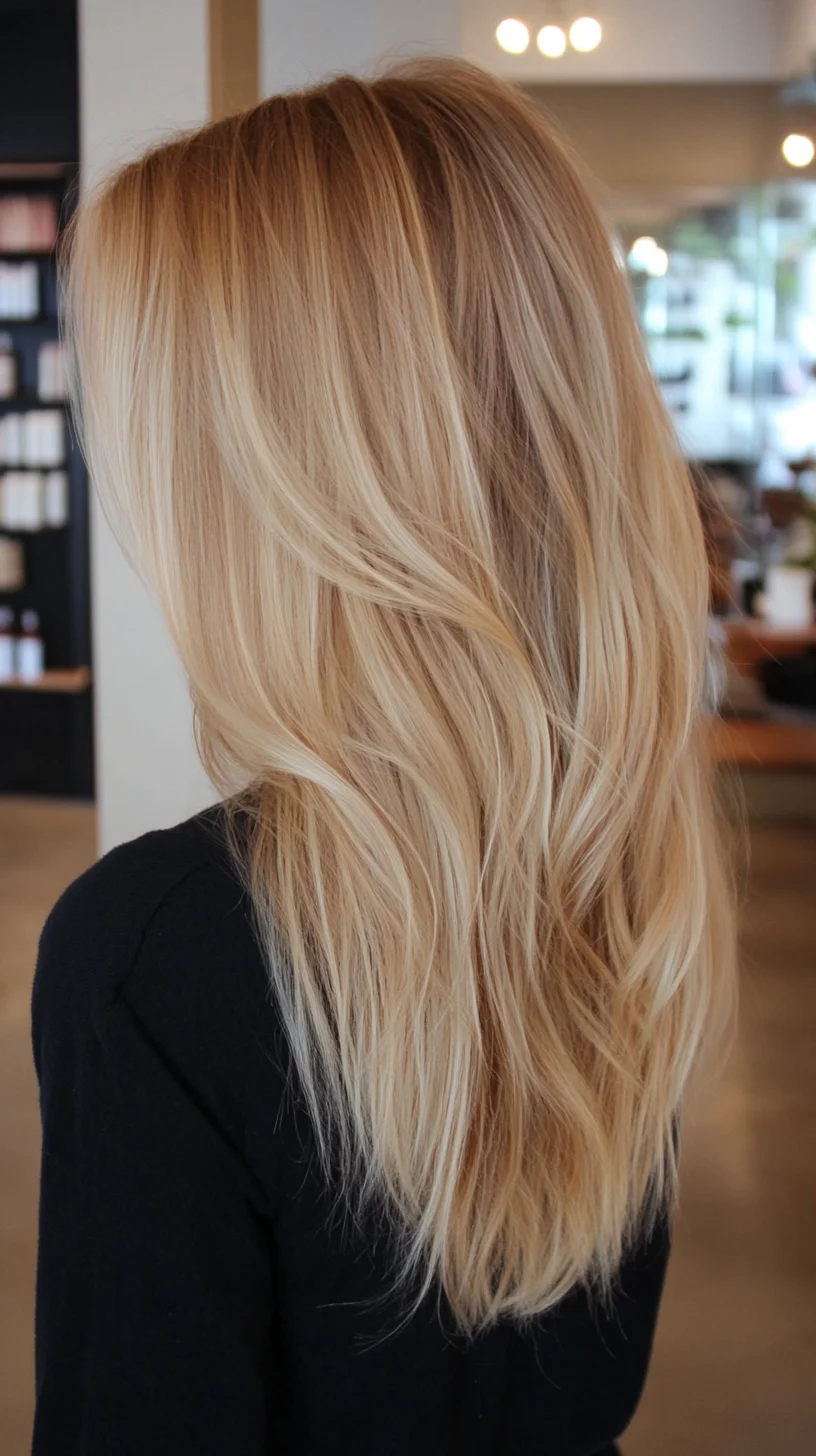 Effortlessly Chic Long Waves: The Ultimate Blonde Beauty