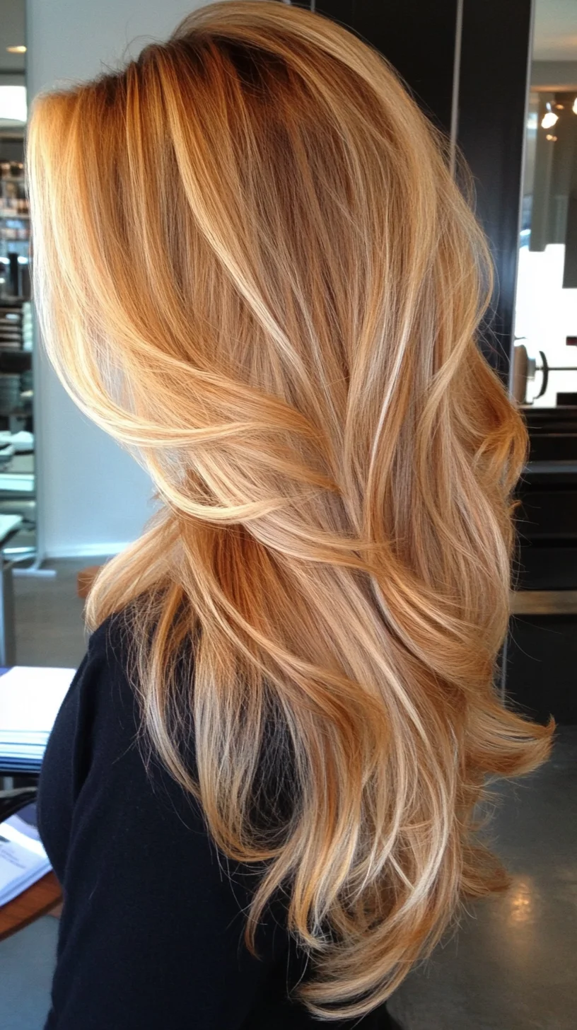 Effortlessly Chic: Luscious Long Layers with Sun-Kissed Highlights