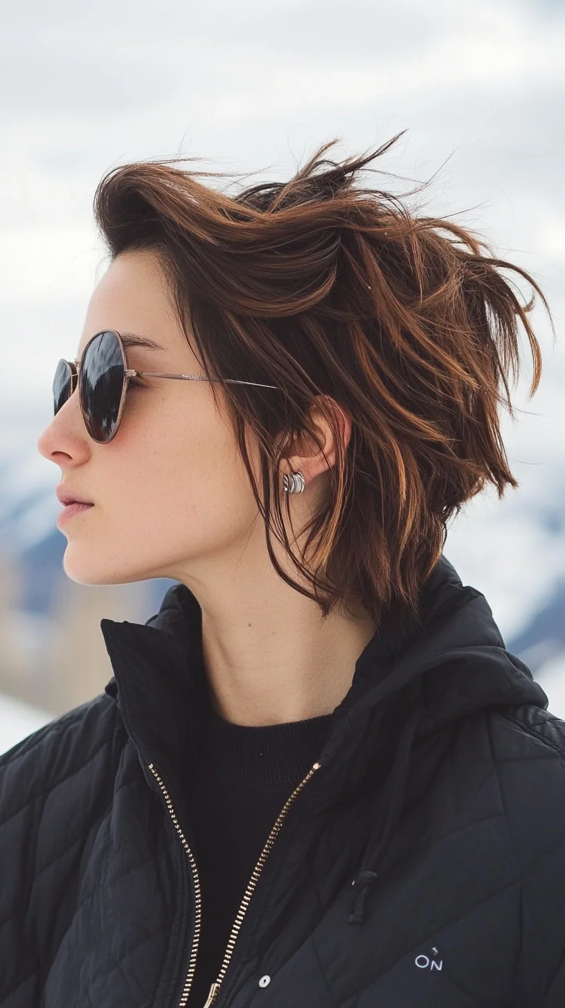 Effortlessly Chic Messy Bob: The Ultimate Winter Hairstyle