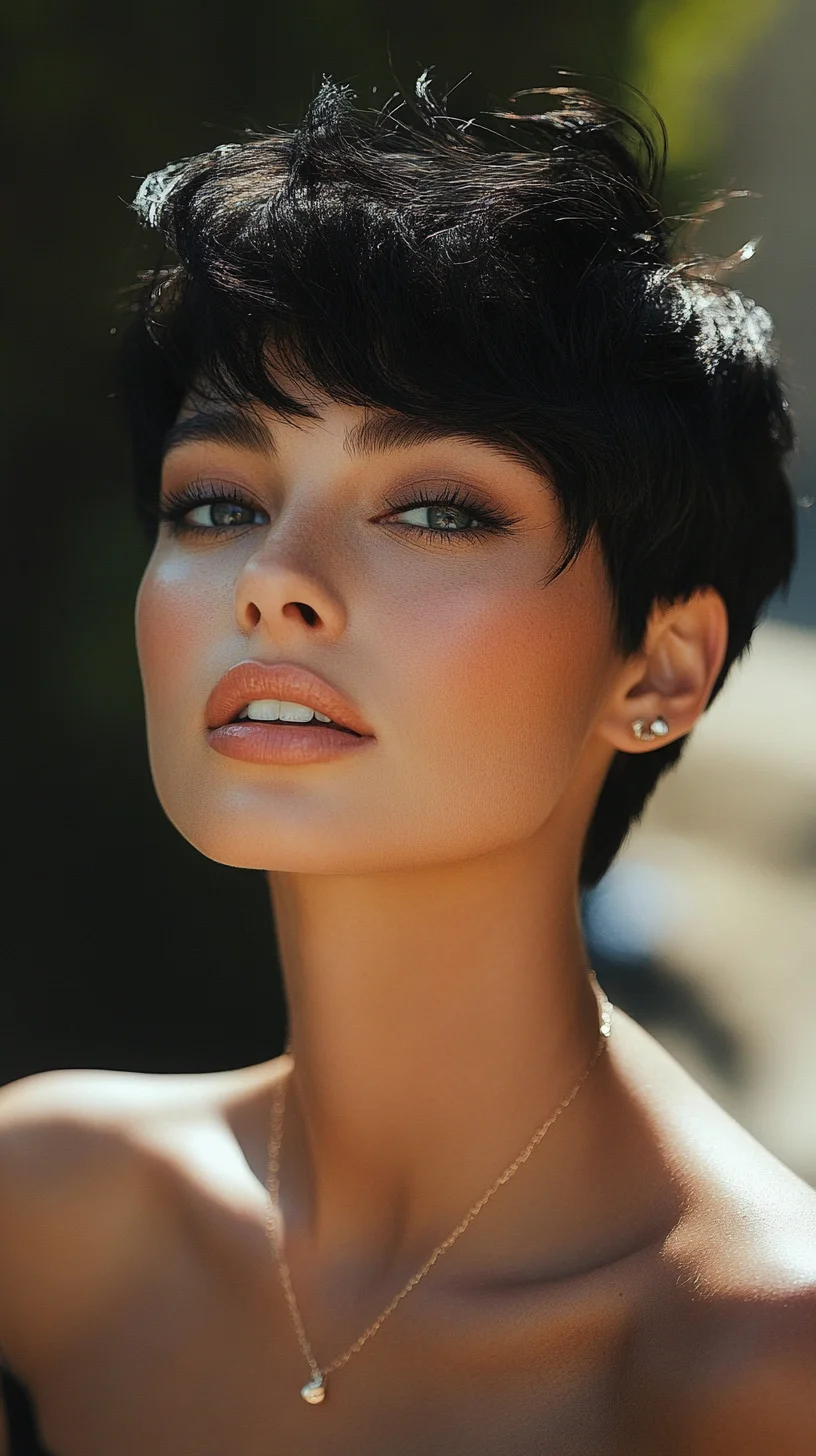 Effortlessly Chic Pixie Cut: The Bold and Edgy Hairstyle for Modern Elegance