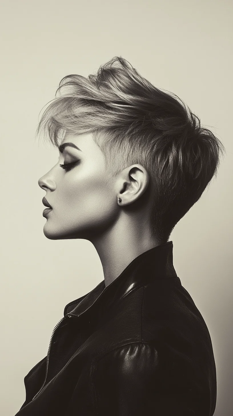 Effortlessly Chic Pixie Cut with Bold Texture and Volume