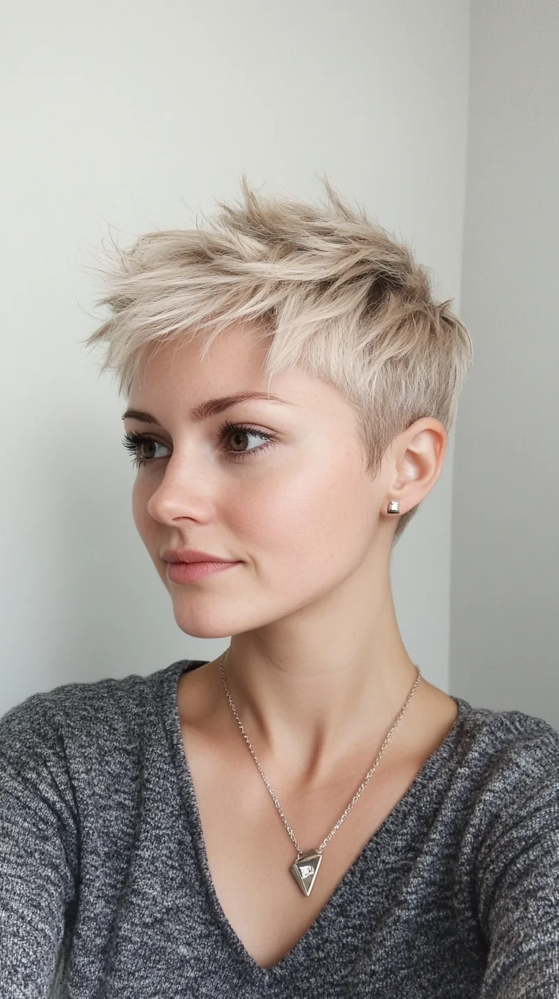 Effortlessly Chic Pixie Cut with Lively Texture and Dimension