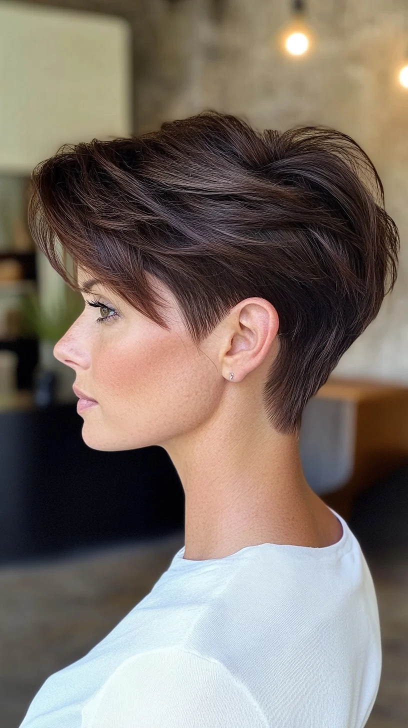 Effortlessly Chic Shaggy Pixie Cut for Modern Sophistication