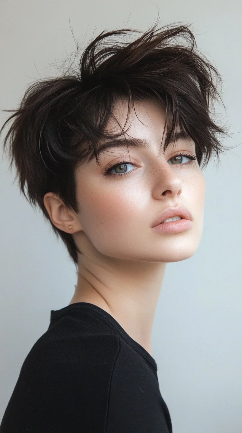 Effortlessly Chic Short Bob: Perfectly Tousled for a Playful Edge