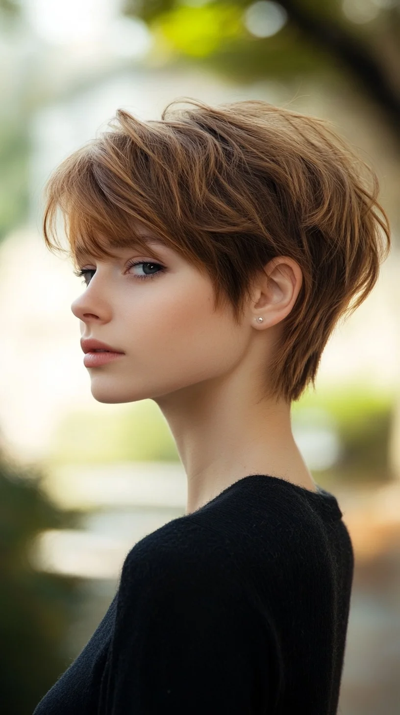 Effortlessly Chic Short Pixie: A Modern Twist for a Bold Look