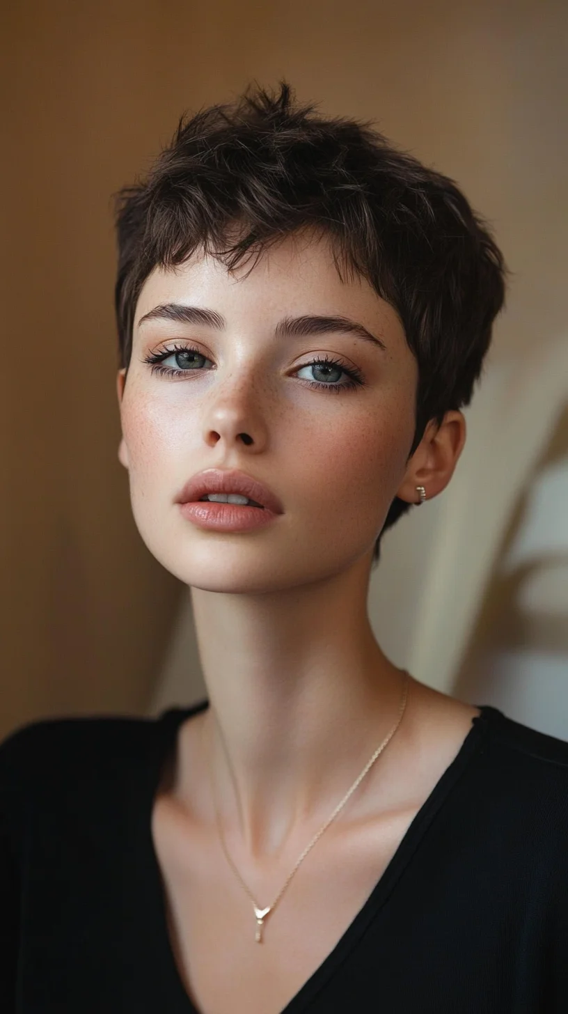 Effortlessly Chic Short Pixie: Bold Beauty with a Modern Twist